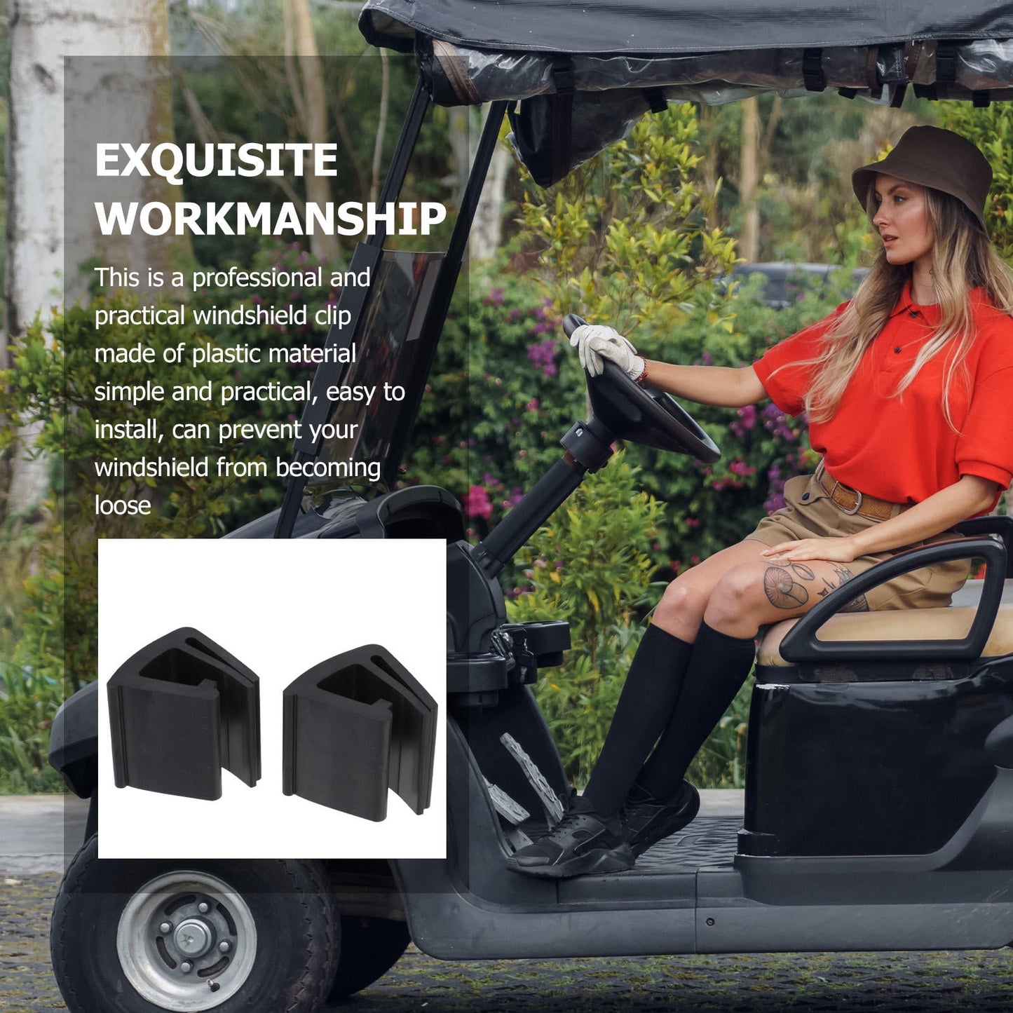 SWETRACE Windshield Clamps Golf Cart Windshield — view 3