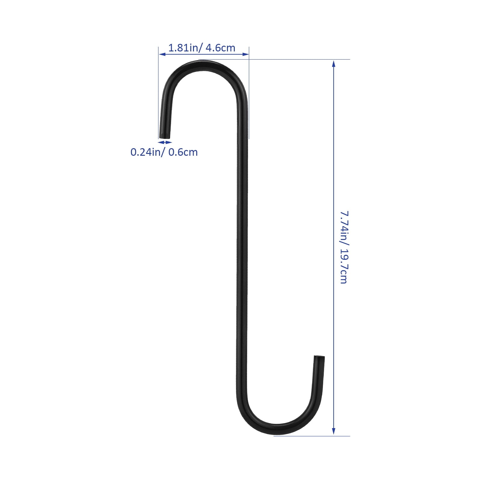 SWETRACE 1Pcs Black Metal S Shape — view 3