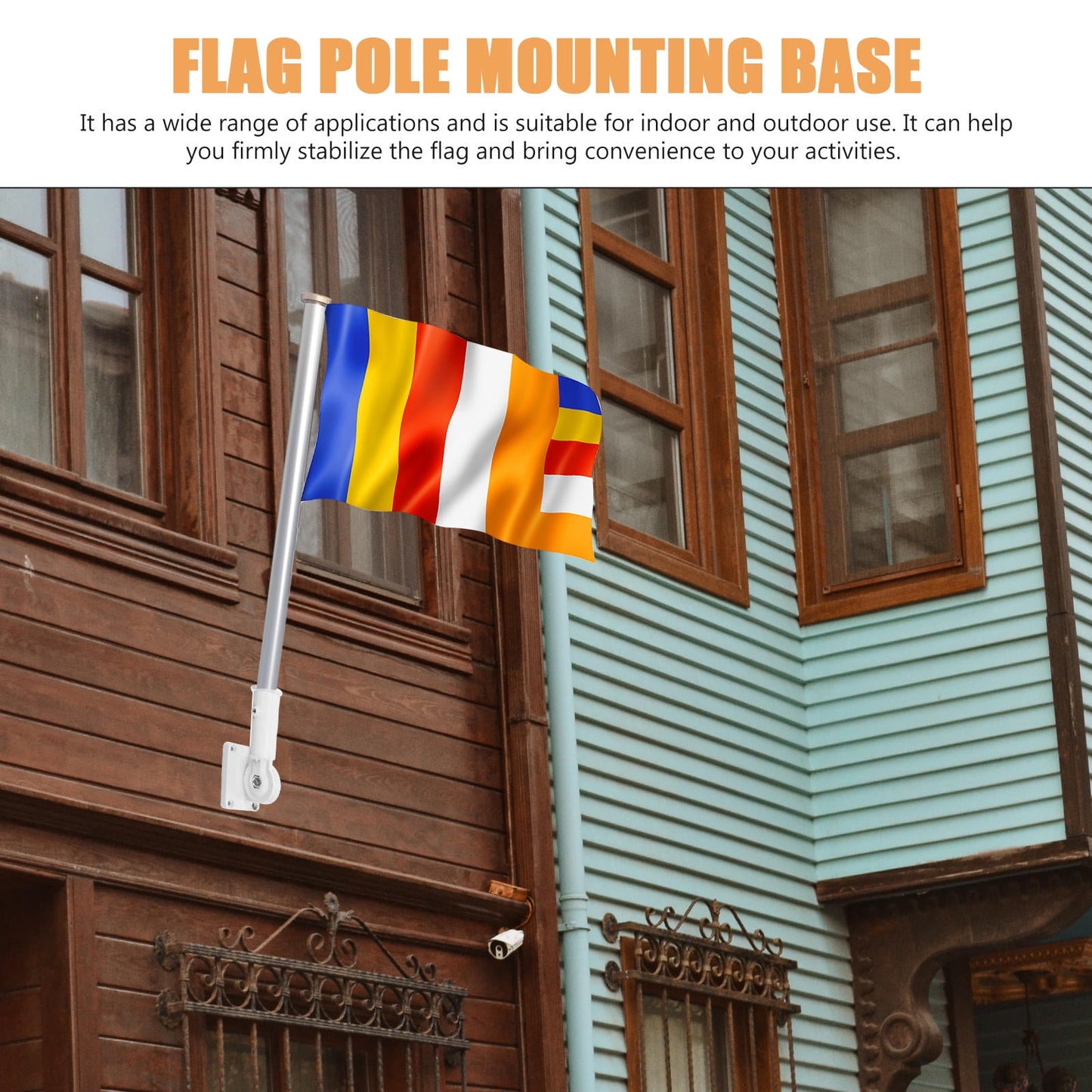 SWETRACE 2Pcs Adjustable Flag Pole Clamp — view 7