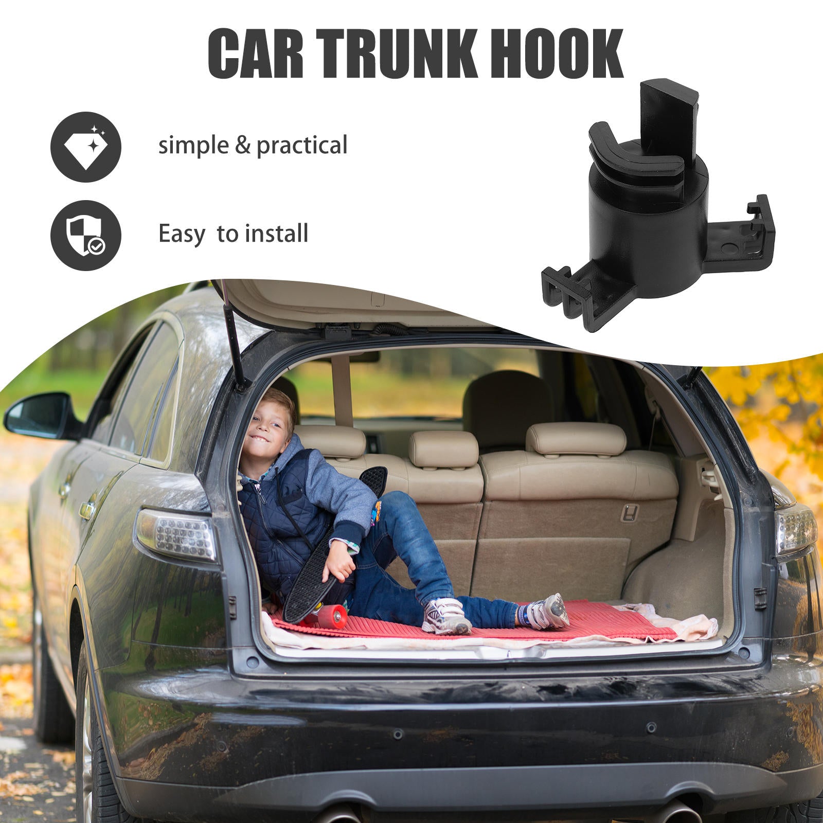 SWETRACE 1Pcs Trunk Hook for Car — view 3