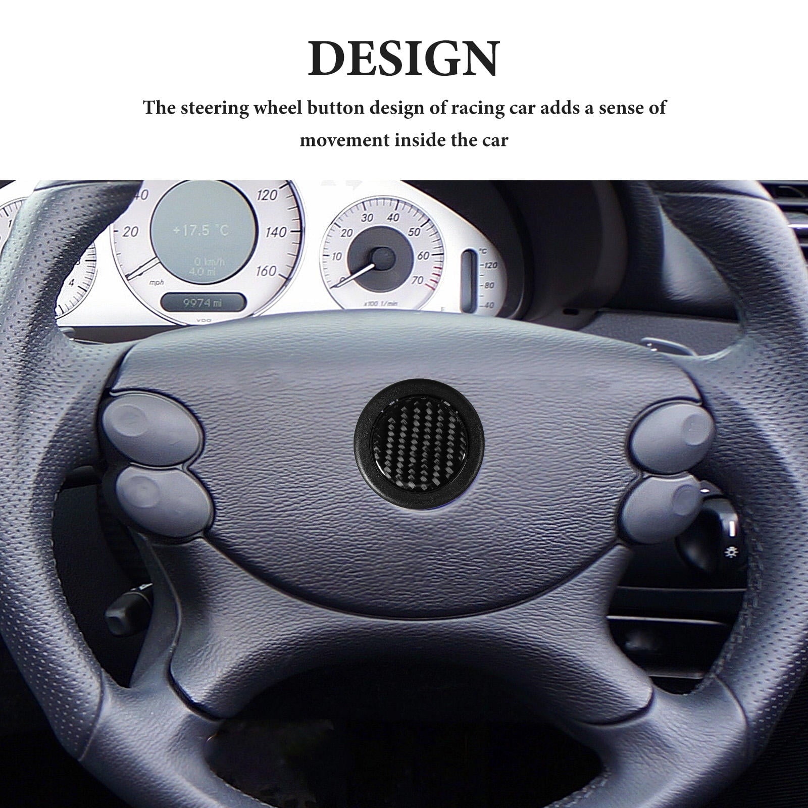 SWETRACE 1Pack Black Plastic Horn Button — view 9