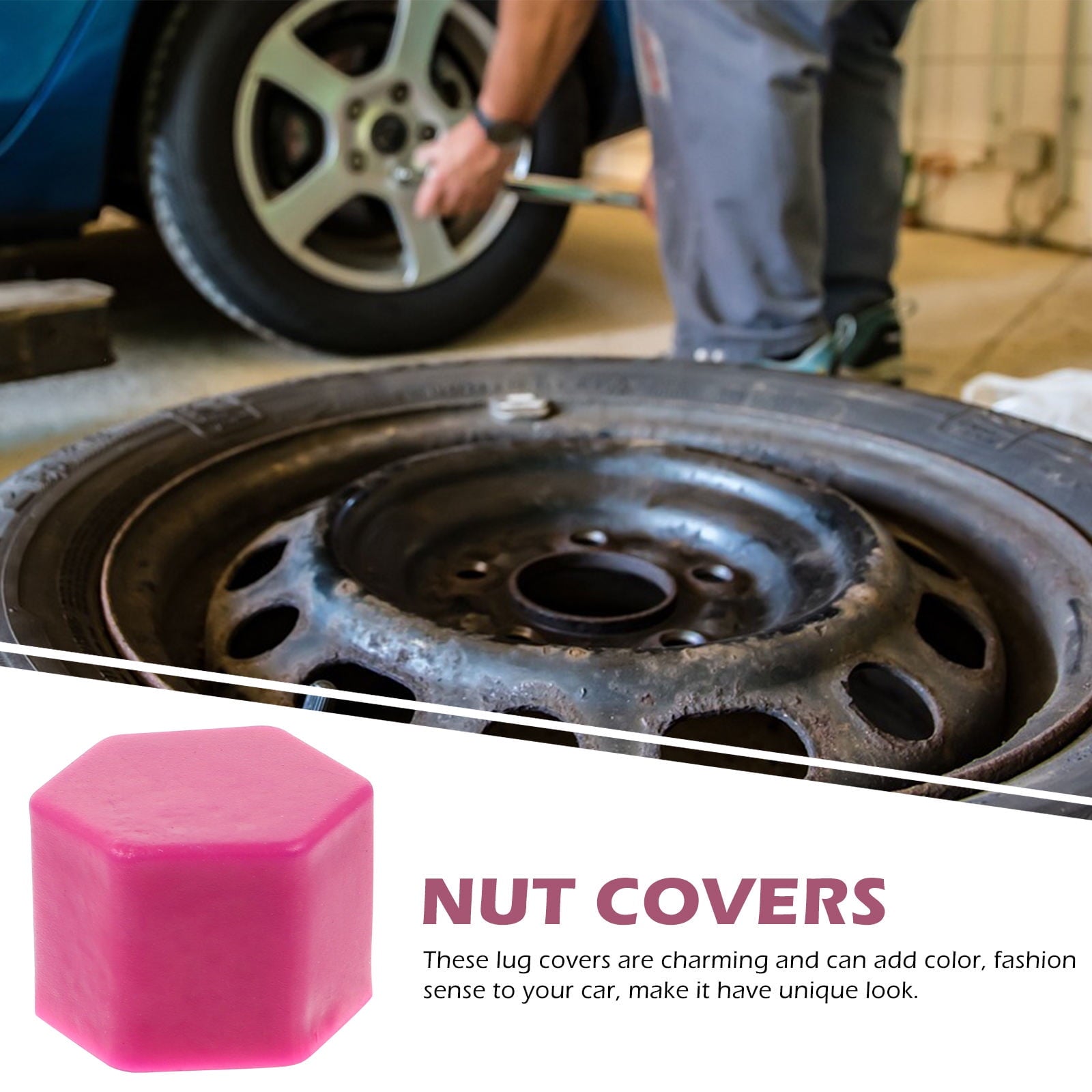 SWETRACE Hub Nut Cover Purple Silicone — view 6