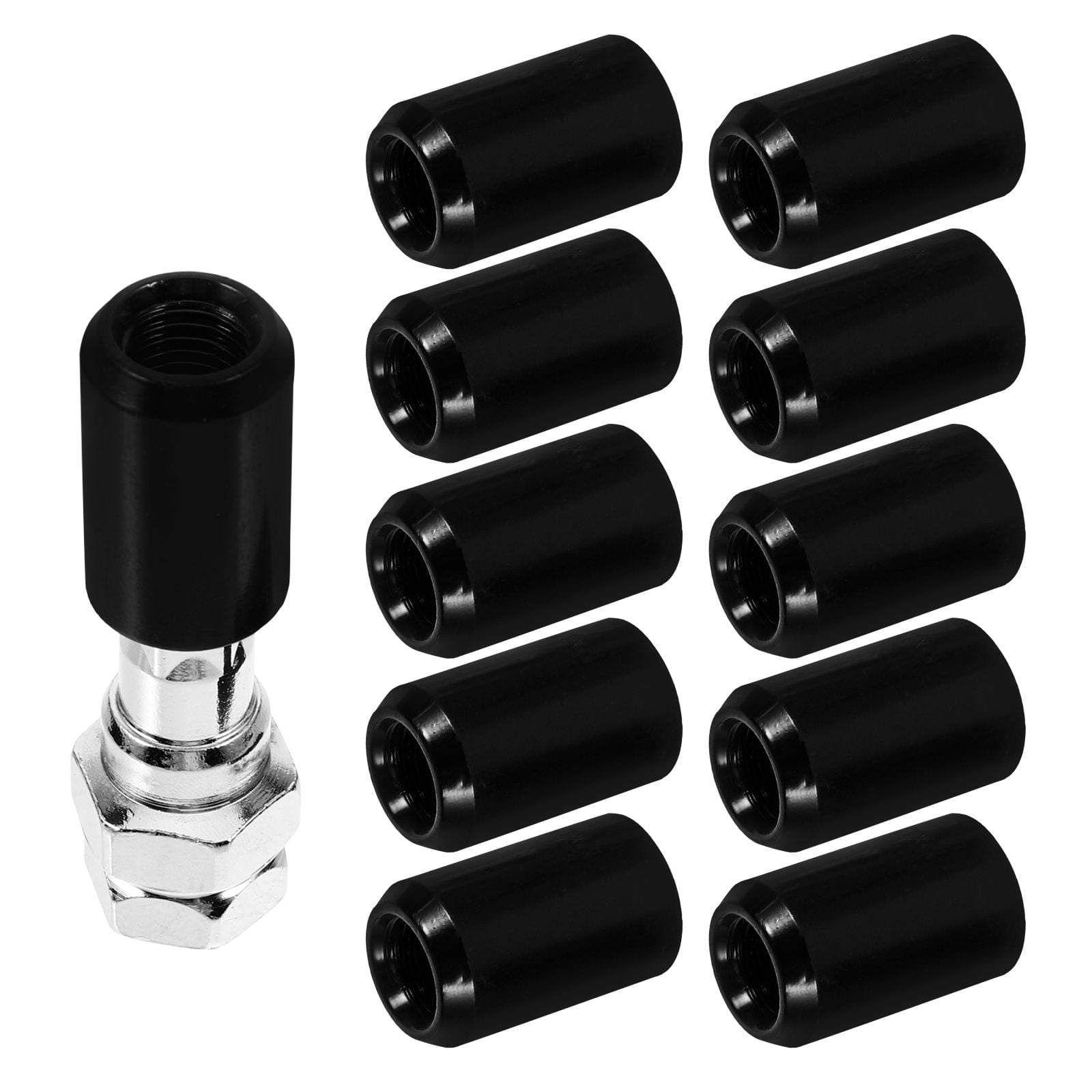 SWETRACE 16X Lug Nuts Black Aluminium — view 2