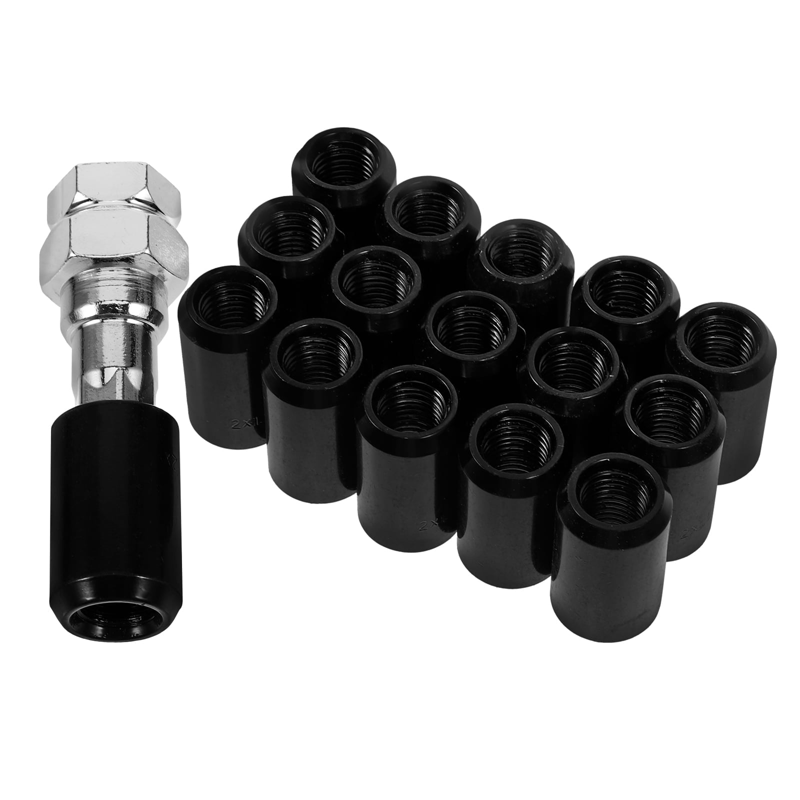 SWETRACE 16X Lug Nuts Black Aluminium — view 7
