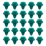 25Pcs Auto Fastener Car Clips Green — view 2