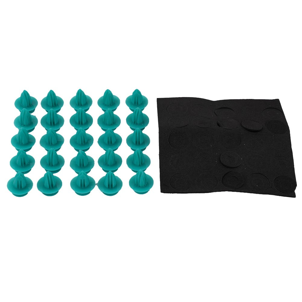 25Pcs Auto Fastener Car Clips Green — view 8