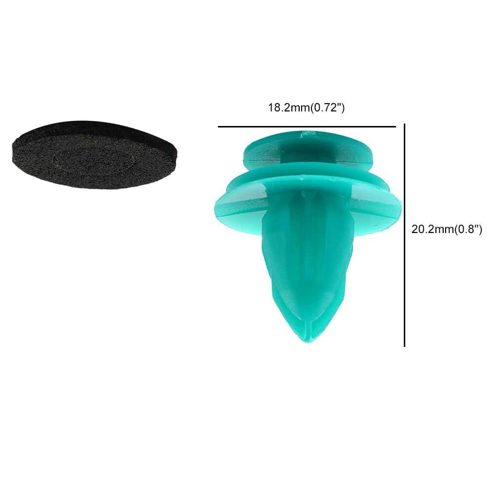 25Pcs Auto Fastener Car Clips Green — view 9