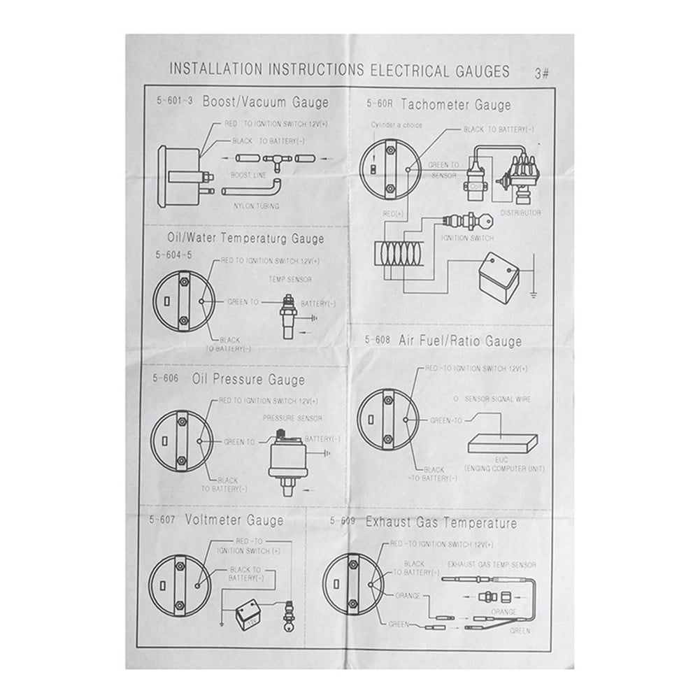 52Mm Black Car Vacuum Gauge — view 10