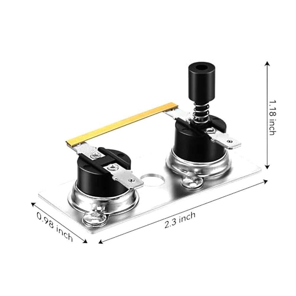 120V 2Pcs Water Heater Thermostat Switch — view 3
