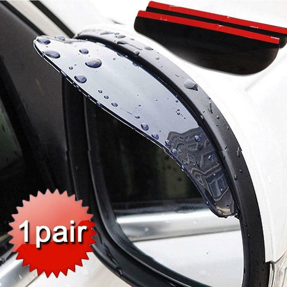 Car side mirror rain visor guard — view 2