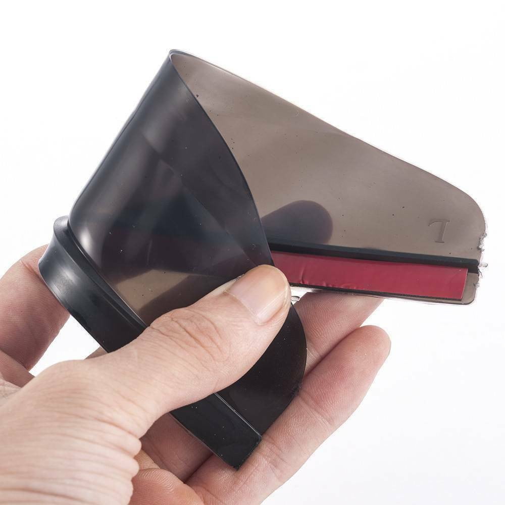 Car side mirror rain visor guard — view 9