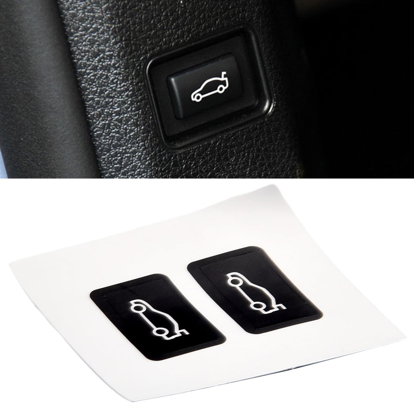 BMW tailgate button cover sticker — view 2