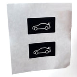 BMW tailgate button cover sticker — view 3