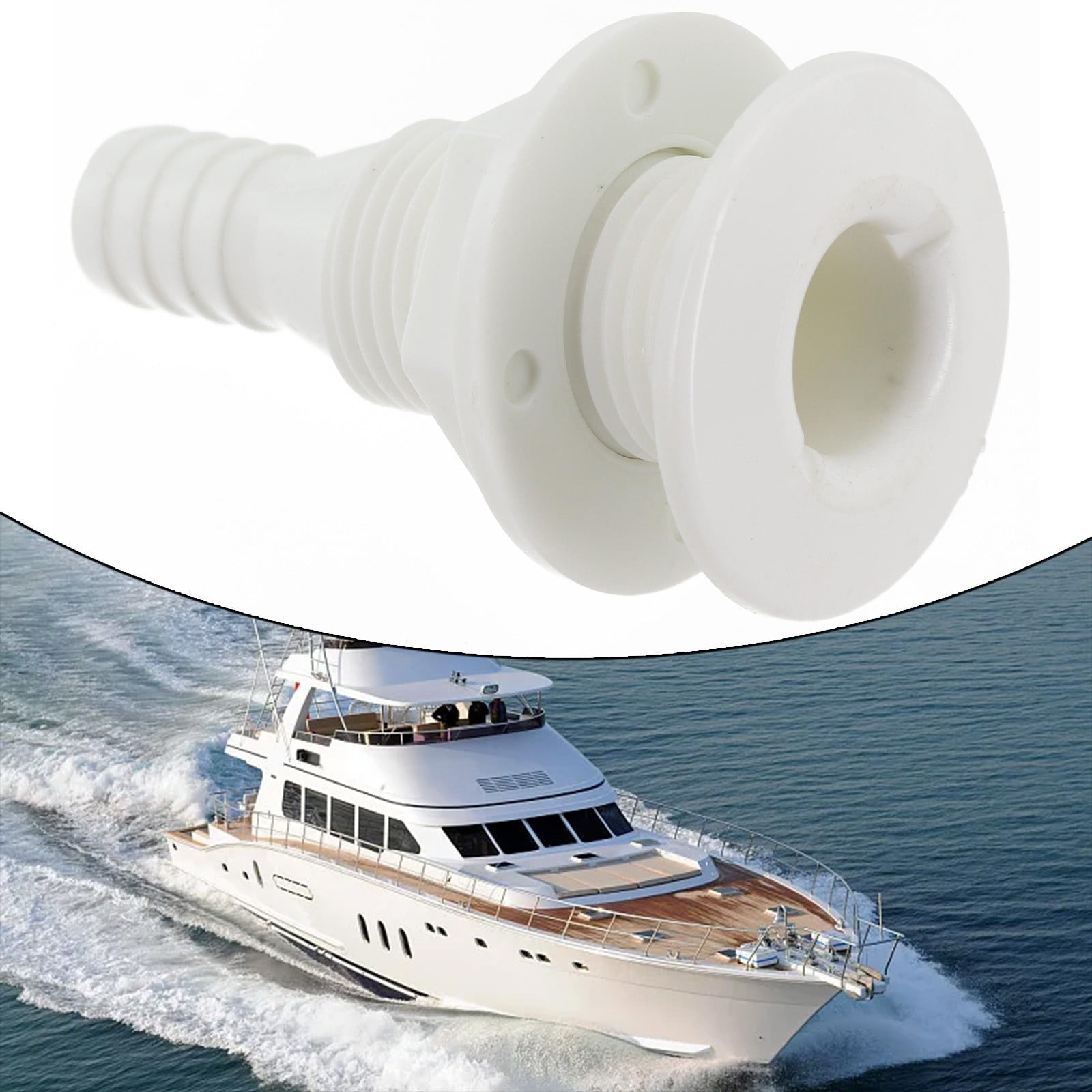2 Pack White Abs Thru Hull — view 2