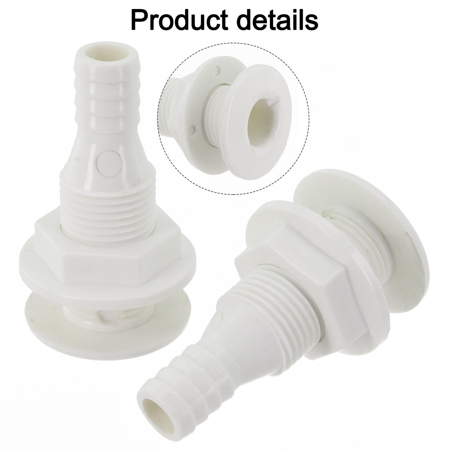 2 Pack White Abs Thru Hull — view 5