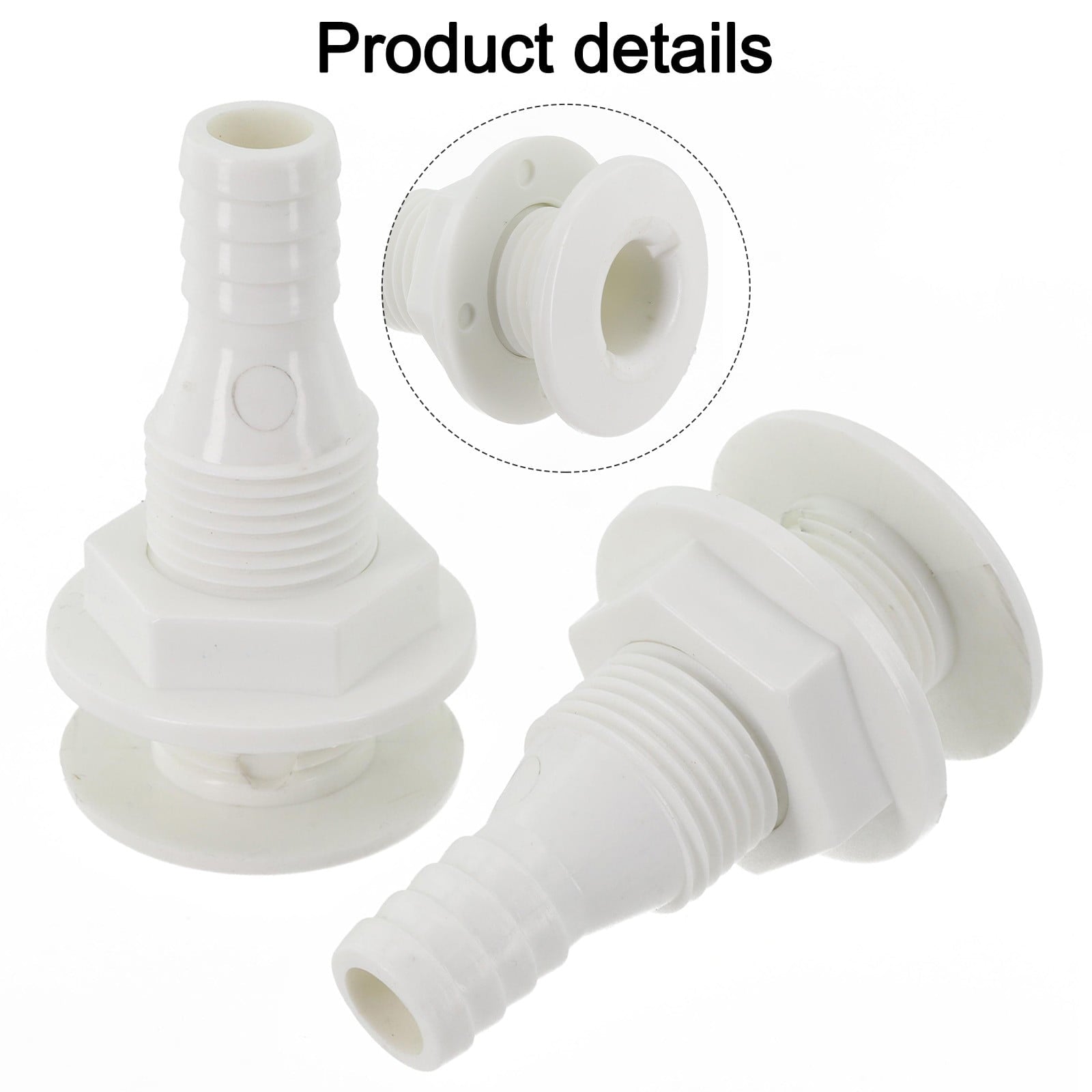 2 Pack White Abs Thru Hull — view 5
