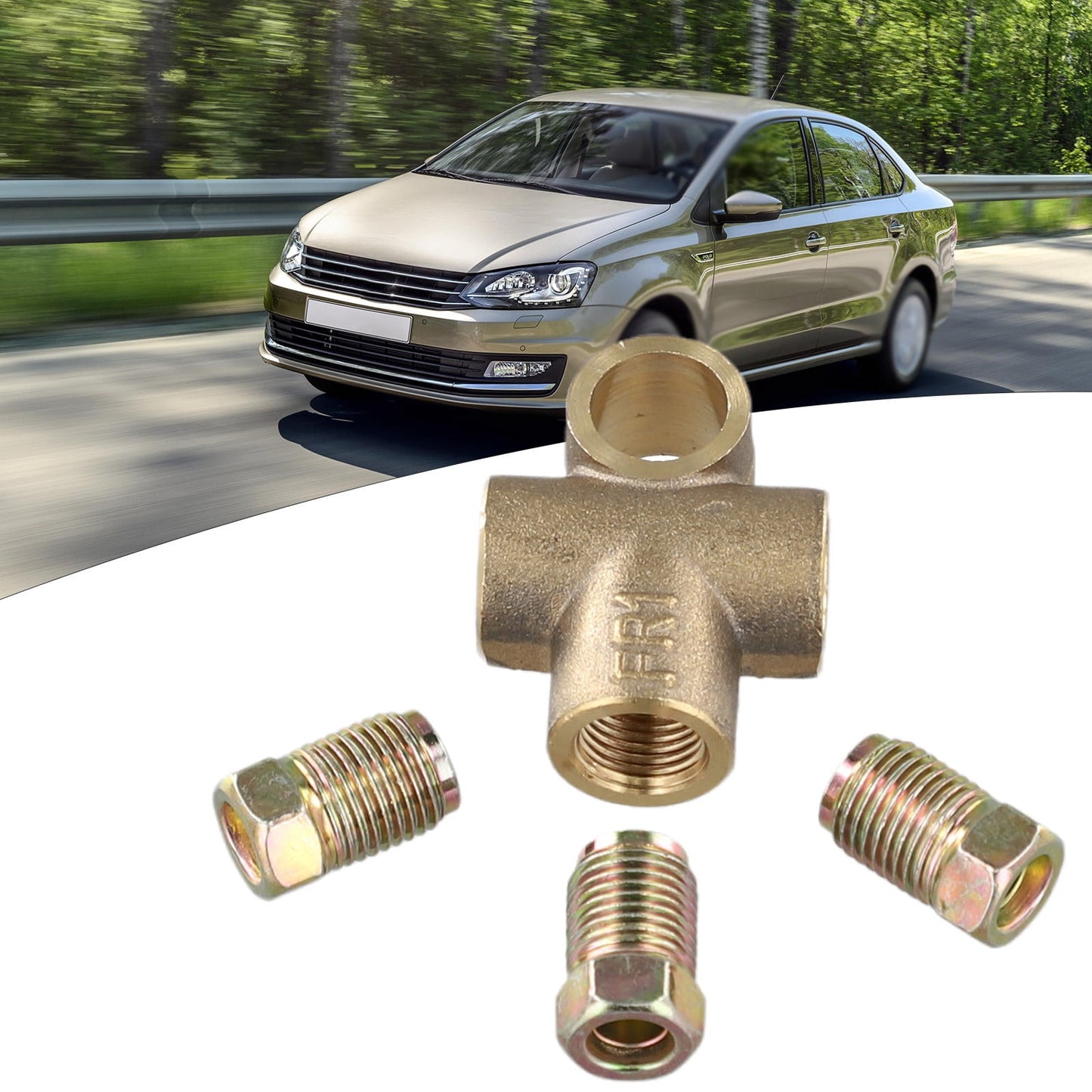 Copper 3-Way Brake Pipe T Piece — view 8