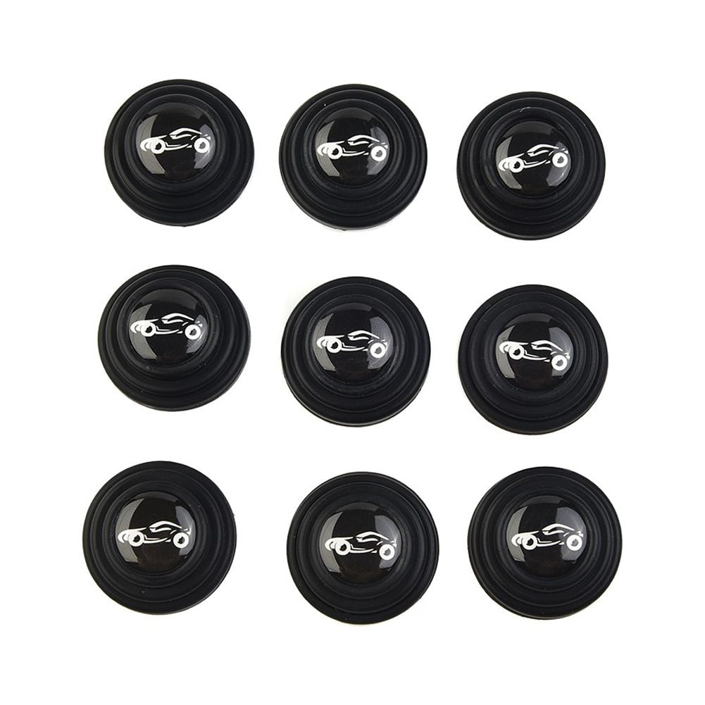 16Pcs Black Silicone Car Door Shock — view 4