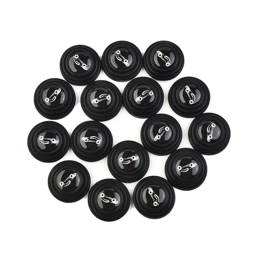 16Pcs Black Silicone Car Door Shock — view 5