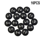 16Pcs Black Silicone Car Door Shock — view 11