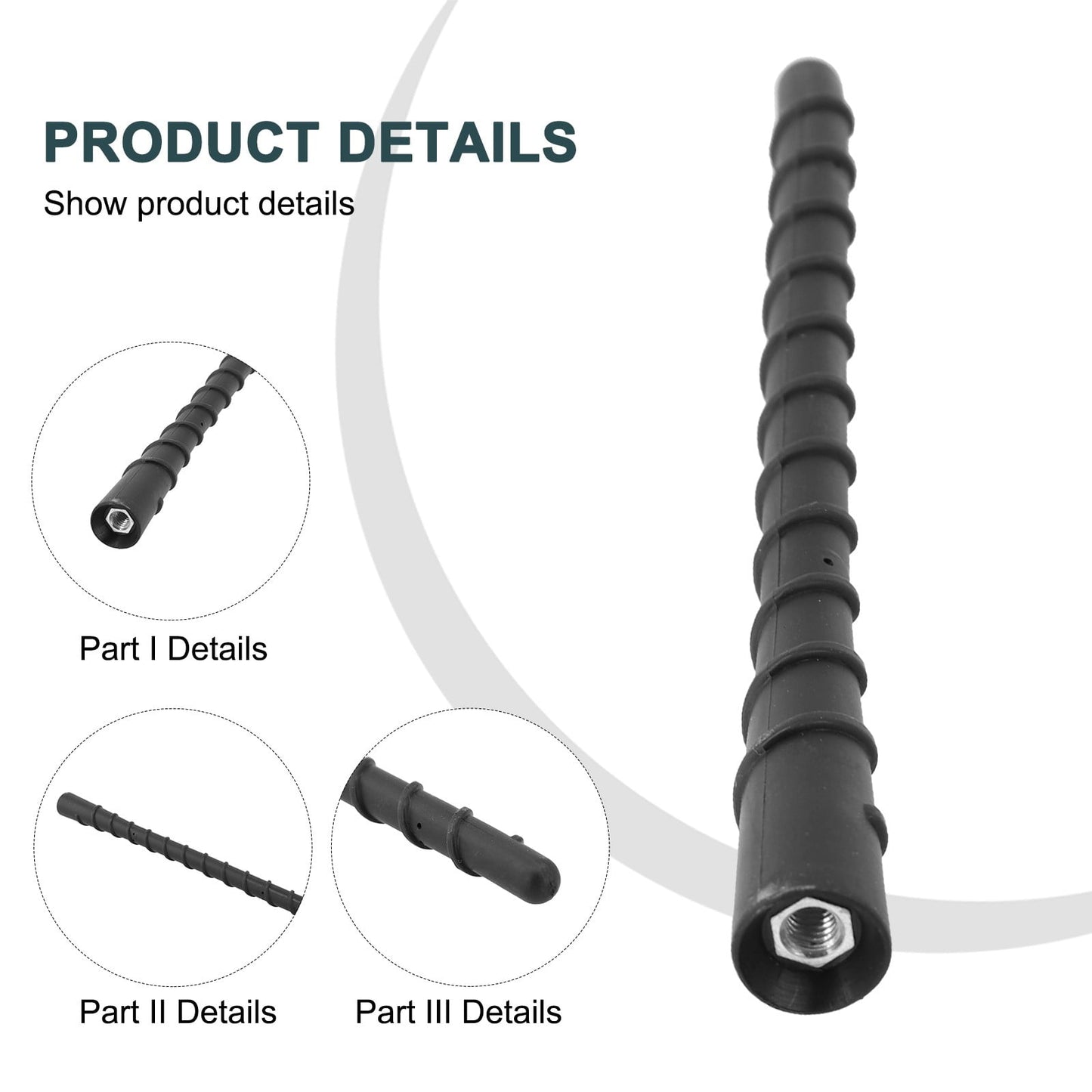 Nissan radio antenna mast rod — view 10