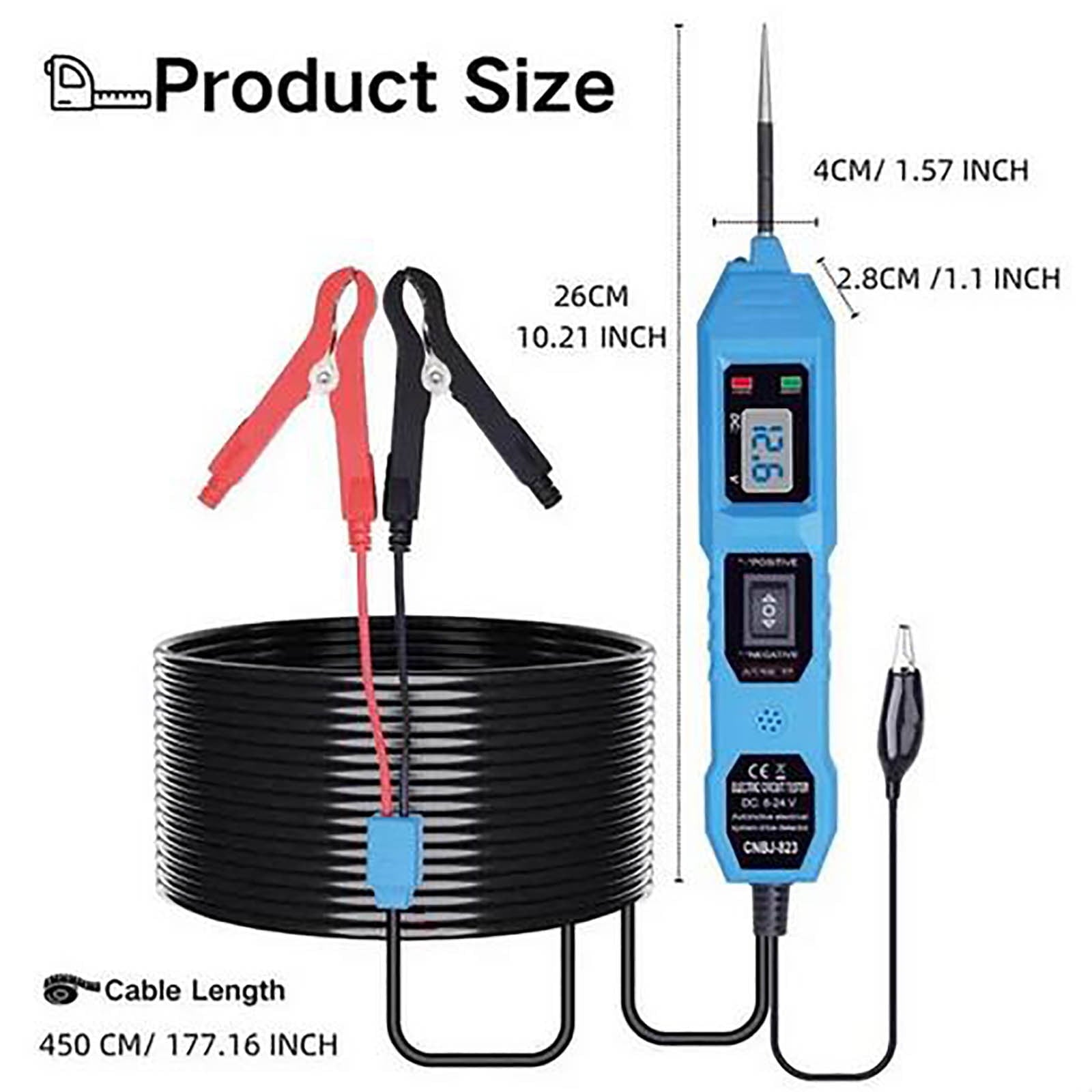 Car electric circuit tester probe — view 4
