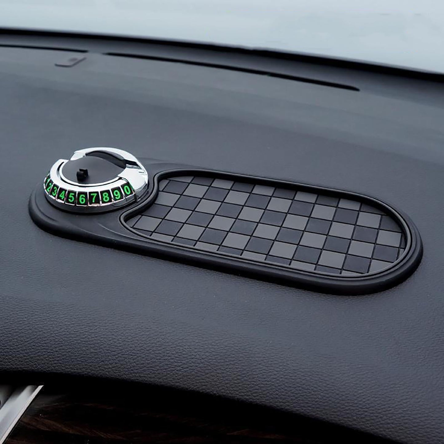 Car dashboard anti-slip phone holder mat — view 2