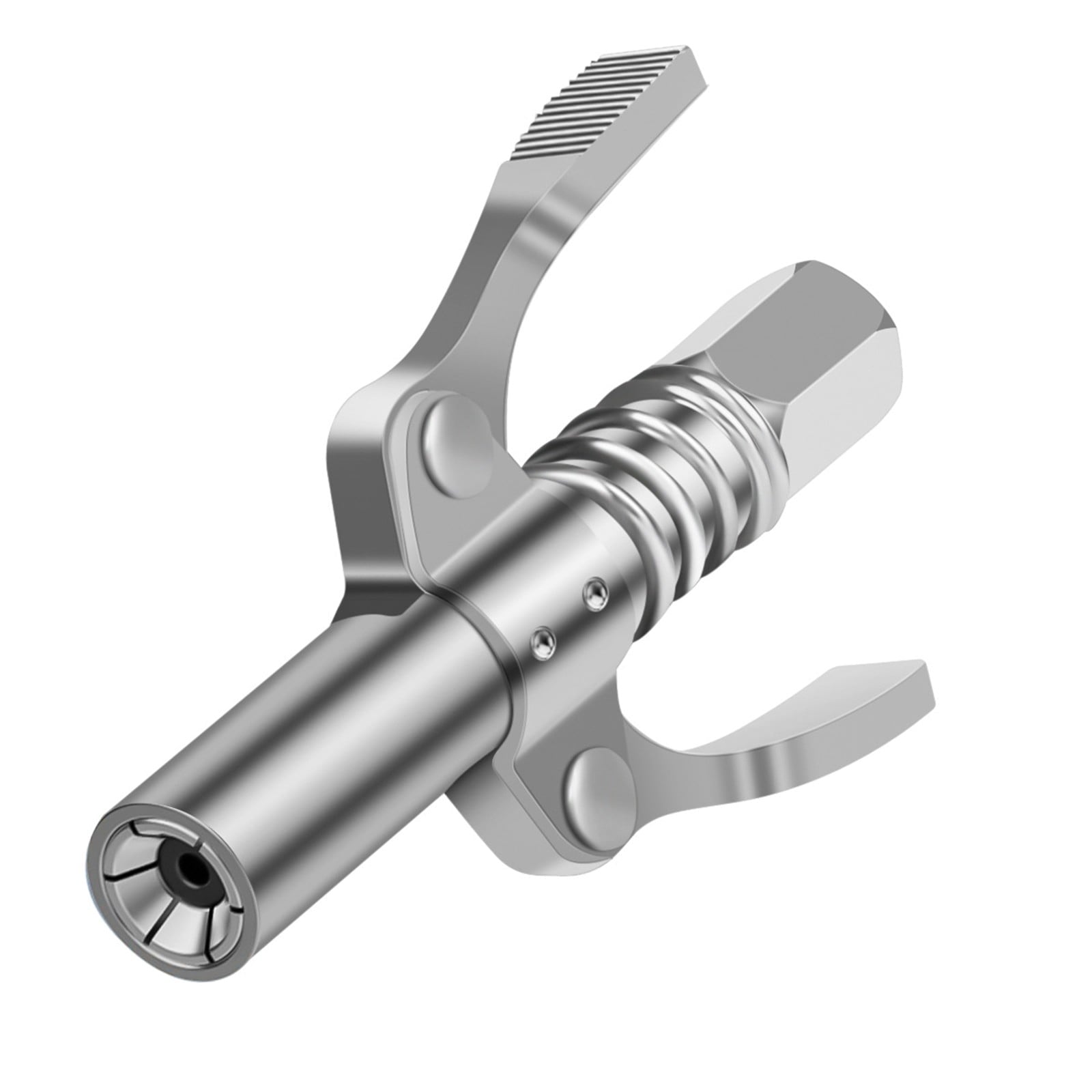 Quick release grease gun coupler — view 3