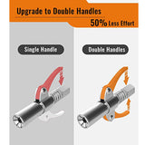 Quick release grease gun coupler — view 6