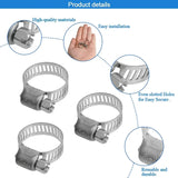 12 pcs stainless steel hose clamps — view 5
