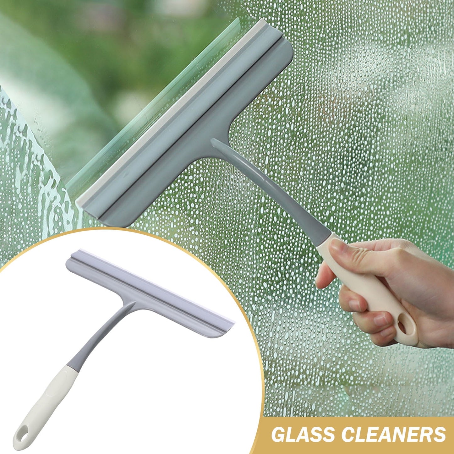 Window cleaning squeegee with hook — view 3