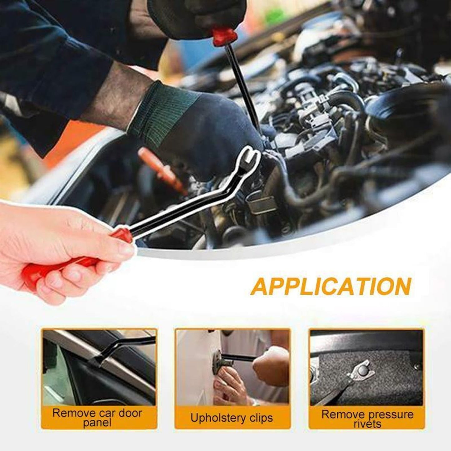100-piece car fastener clip set — view 6