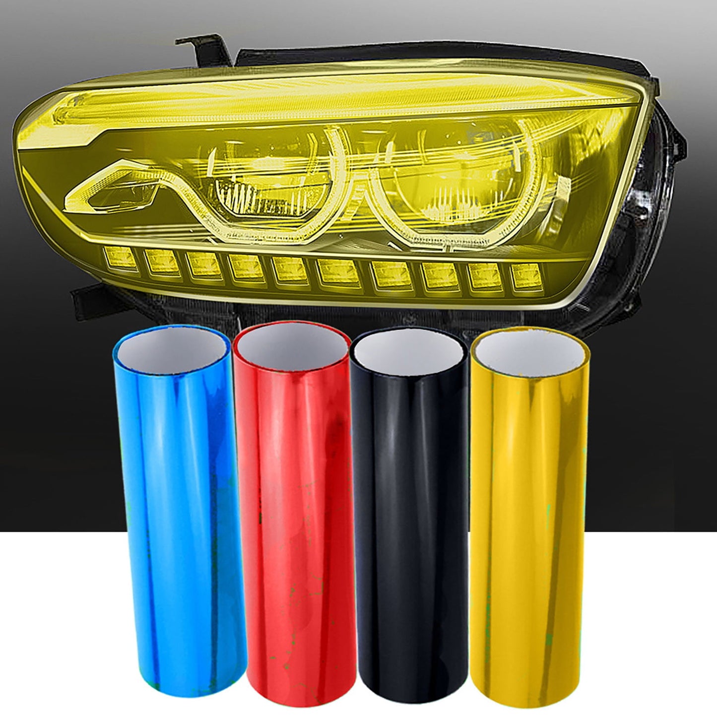 Car headlight colour change film — view 4