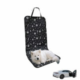 Black waterproof dog car seat cover — view 2