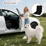 Black waterproof dog car seat cover — view 6