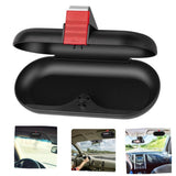 Car sun visor glasses case black — view 6