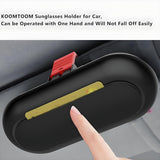 Car sun visor glasses case black — view 7
