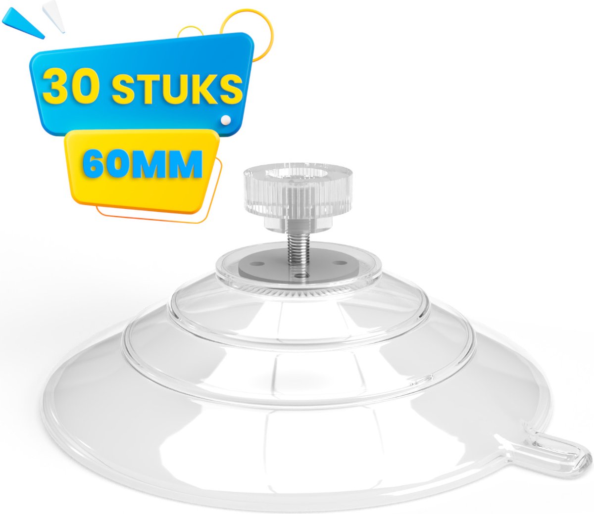 Threaded suction cups with hook 15 pack — view 3