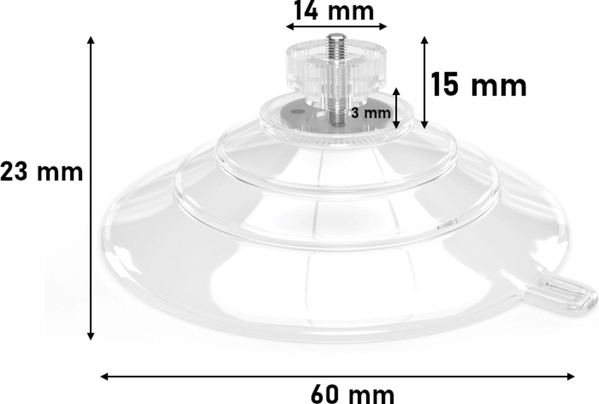 Threaded suction cups with hook 15 pack — view 9