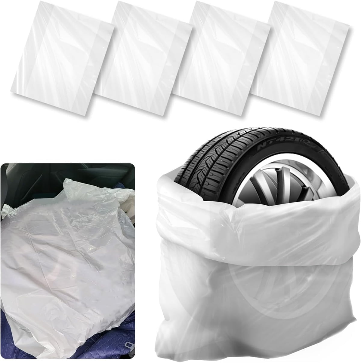 4Pcs Extra-Large Tyre Covers,Tutuviw Tyre Storage — view 2