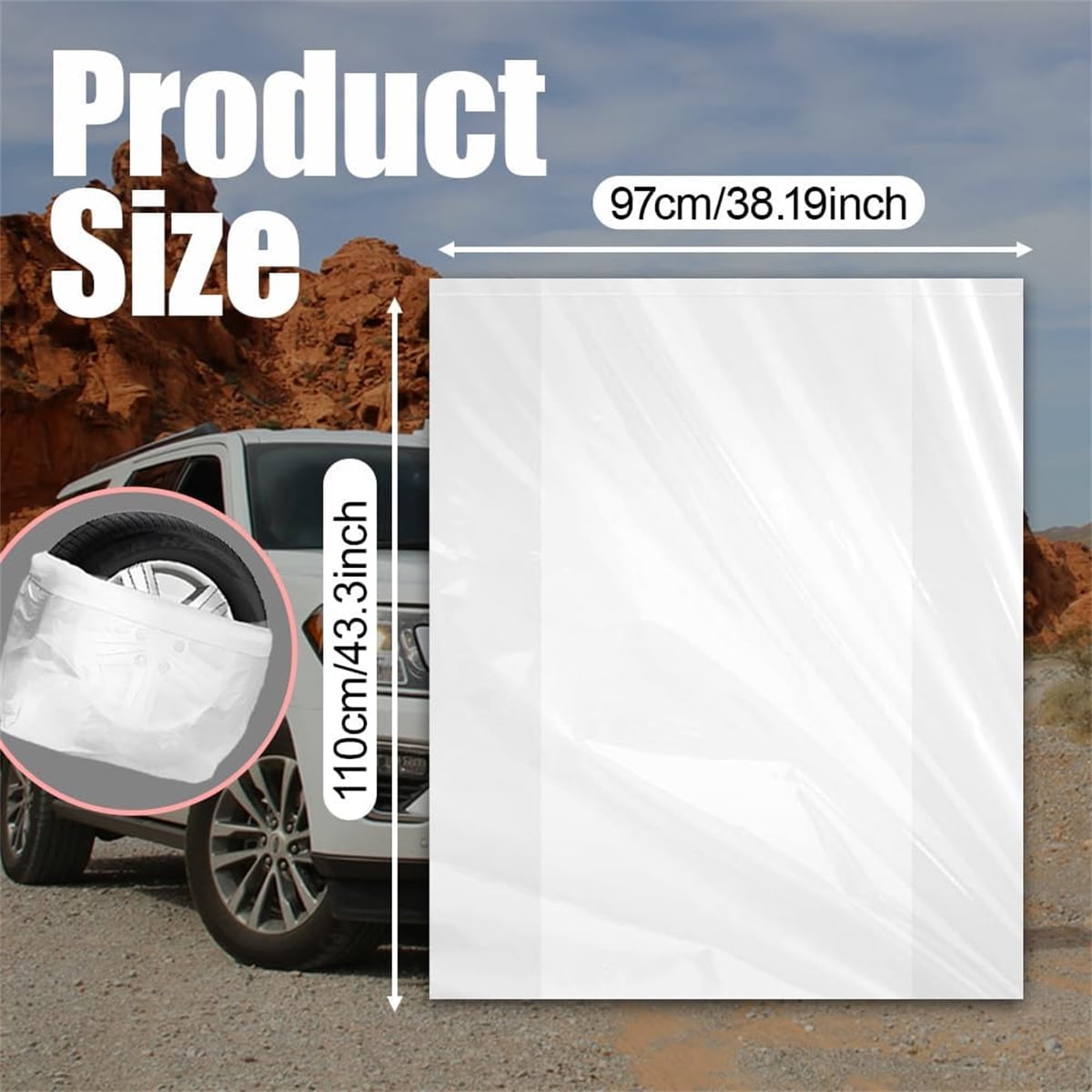 4Pcs Extra-Large Tyre Covers,Tutuviw Tyre Storage — view 3