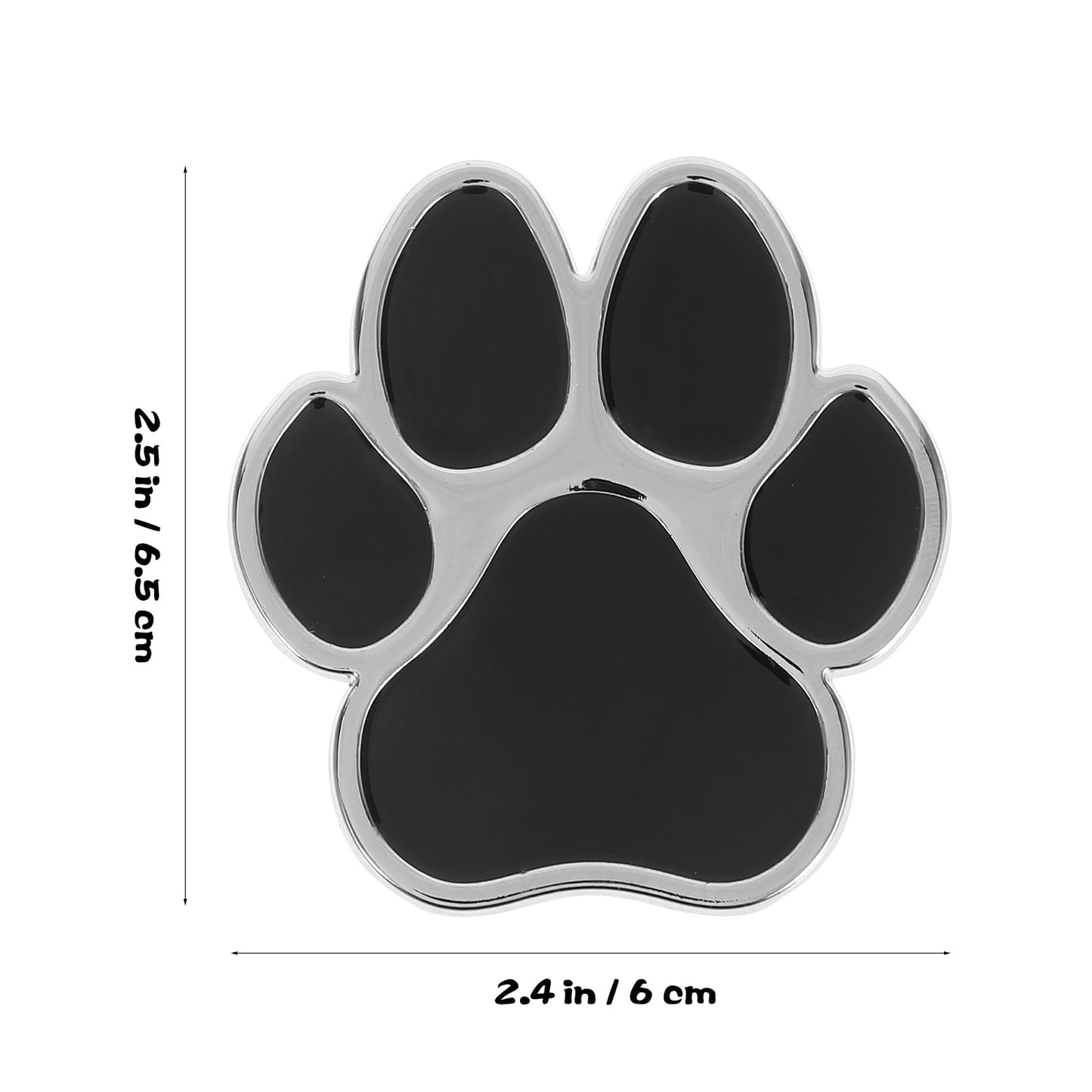 4pcs Decorative Car Sticker Metal Dog — view 3