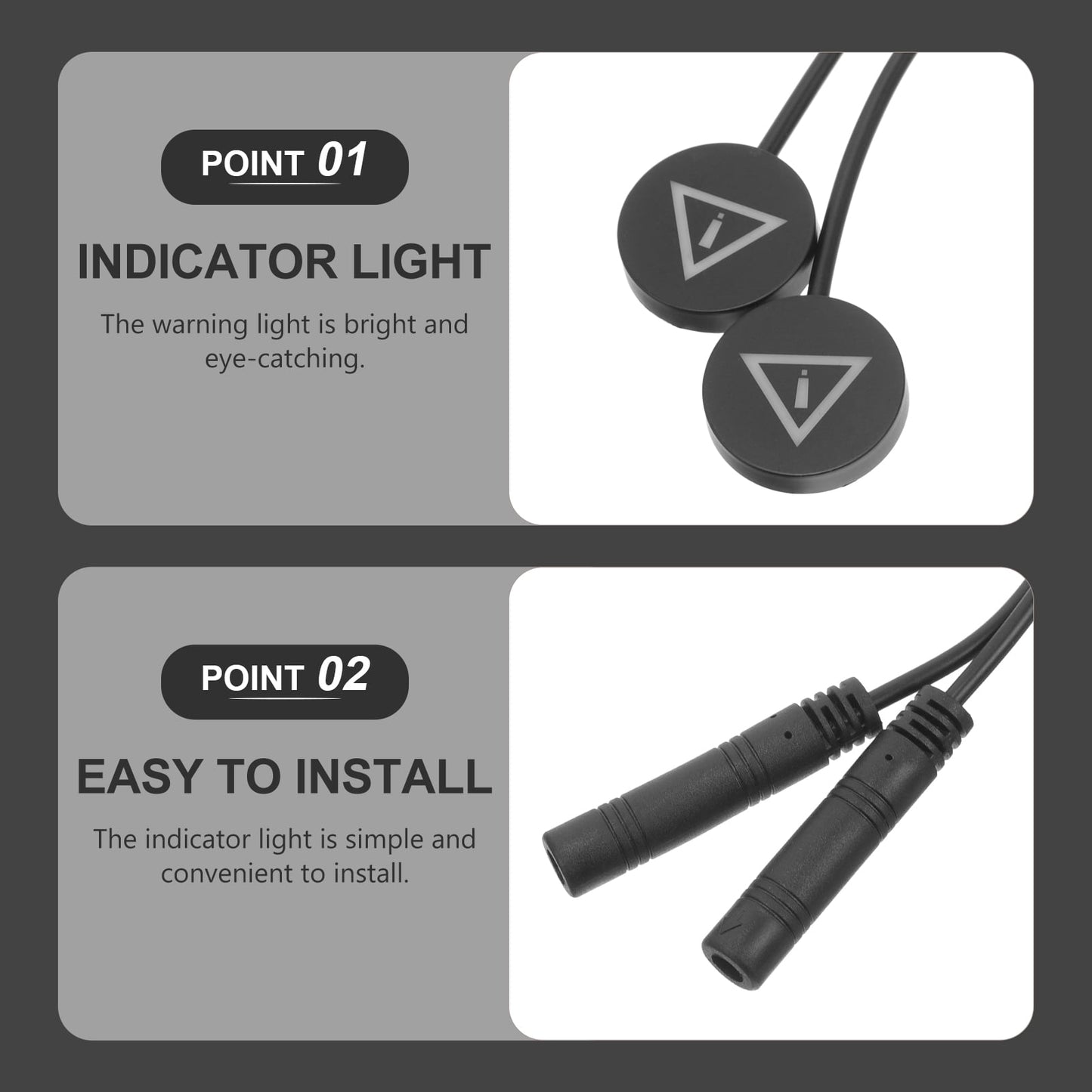 WHAMVOX Car Mirror Sensor Light Indicators — view 3