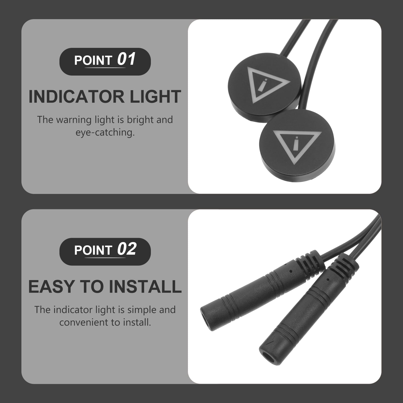 WHAMVOX Car Mirror Sensor Light Indicators — view 3