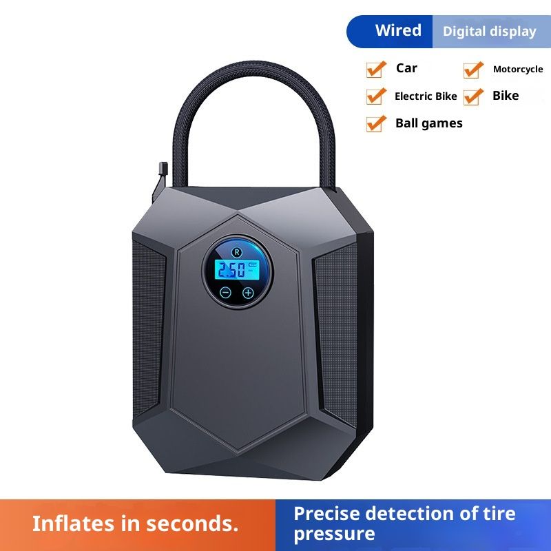 12V digital portable tyre inflator — view 4