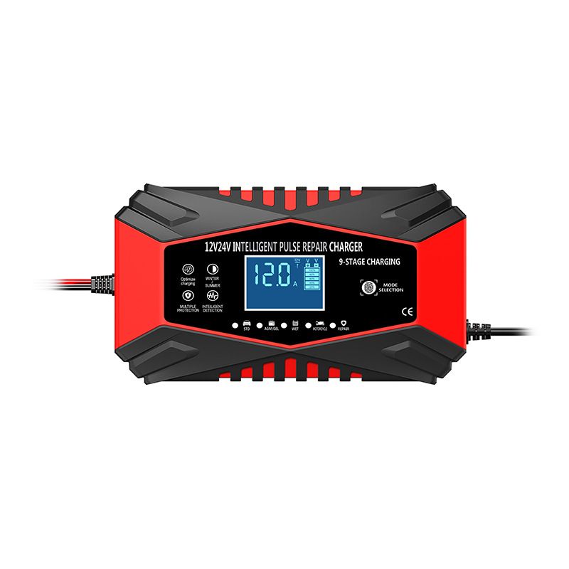 12V 24V smart car battery charger — view 2
