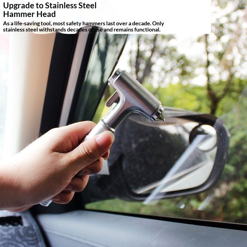 Metal car safety hammer window breaker — view 5