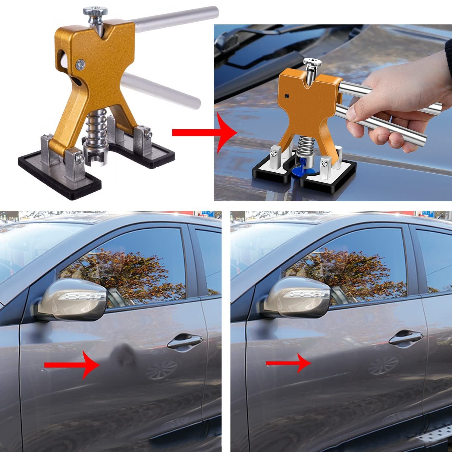 19-piece paintless dent repair kit — view 3
