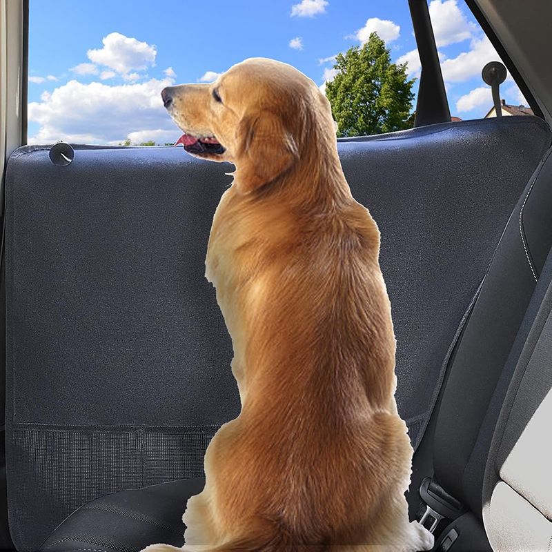2-pack dog car door protector black — view 3