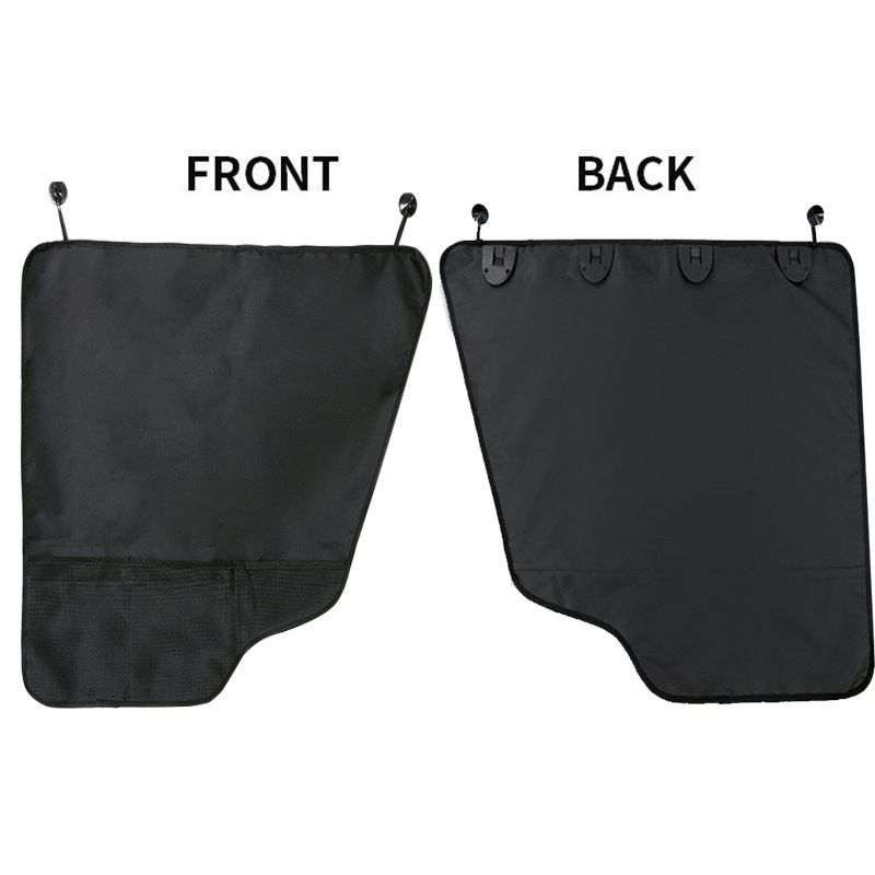 2-pack dog car door protector black — view 4